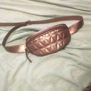 Rose gold fanny pack